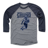 Mens Baseball T-Shirt Navy / Heather Gray