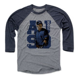 Mens Baseball T-Shirt Navy / Heather Gray