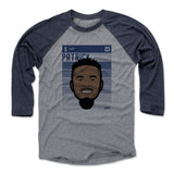 Mens Baseball T-Shirt Navy / Heather Gray