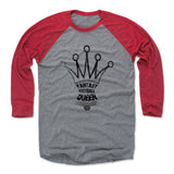 Mens Baseball T-Shirt Red / Heather Gray