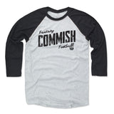 Mens Baseball T-Shirt Black / Ash
