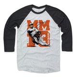Mens Baseball T-Shirt Black / Ash