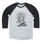 Mens Baseball T-Shirt Black / Ash