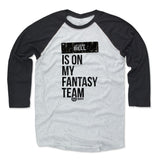 Mens Baseball T-Shirt Black / Ash