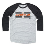 Mens Baseball T-Shirt Black / Ash