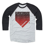 Mens Baseball T-Shirt Black / Ash