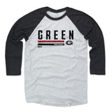 Mens Baseball T-Shirt Black / Ash