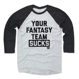 Mens Baseball T-Shirt Black / Ash