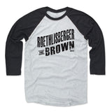 Mens Baseball T-Shirt Black / Ash