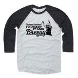 Mens Baseball T-Shirt Black / Ash