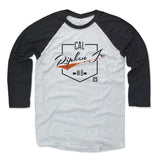 Mens Baseball T-Shirt Black / Ash