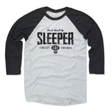 Mens Baseball T-Shirt Black / Ash