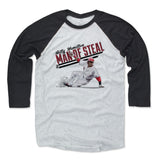 Mens Baseball T-Shirt Black / Ash