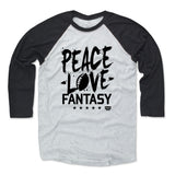 Mens Baseball T-Shirt Black / Ash