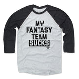 Mens Baseball T-Shirt Black / Ash