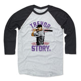 Mens Baseball T-Shirt Black / Ash