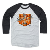 Mens Baseball T-Shirt Black / Ash