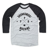 Mens Baseball T-Shirt Black / Ash