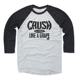 Mens Baseball T-Shirt Black / Ash