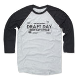 Mens Baseball T-Shirt Black / Ash