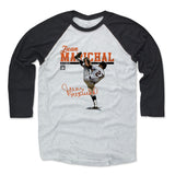 Mens Baseball T-Shirt Black / Ash