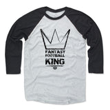 Mens Baseball T-Shirt Black / Ash