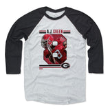 Mens Baseball T-Shirt Black / Ash