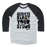 Mens Baseball T-Shirt Black / Ash