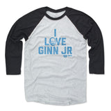 Mens Baseball T-Shirt Black / Ash