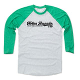 Mens Baseball T-Shirt Green / Ash