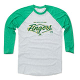 Mens Baseball T-Shirt Green / Ash