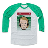 Mens Baseball T-Shirt Green / Ash