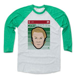 Mens Baseball T-Shirt Green / Ash