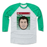 Mens Baseball T-Shirt Green / Ash