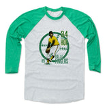 Mens Baseball T-Shirt Green / Ash