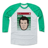 Mens Baseball T-Shirt Green / Ash