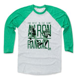 Mens Baseball T-Shirt Green / Ash
