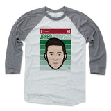 Mens Baseball T-Shirt Heather Gray / Ash
