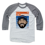 Mens Baseball T-Shirt Heather Gray / Ash