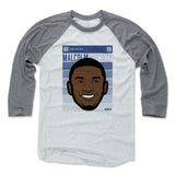 Mens Baseball T-Shirt Heather Gray / Ash