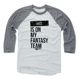 Mens Baseball T-Shirt Heather Gray / Ash