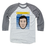 Mens Baseball T-Shirt Heather Gray / Ash