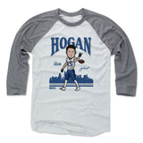 Mens Baseball T-Shirt Heather Gray / Ash