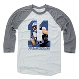 Mens Baseball T-Shirt Heather Gray / Ash