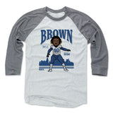 Mens Baseball T-Shirt Heather Gray / Ash