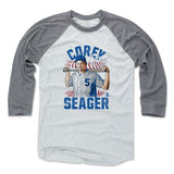 Mens Baseball T-Shirt Heather Gray / Ash