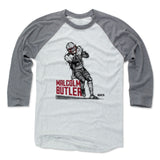Mens Baseball T-Shirt Heather Gray / Ash