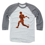 Mens Baseball T-Shirt Heather Gray / Ash