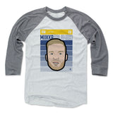 Mens Baseball T-Shirt Heather Gray / Ash