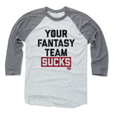 Mens Baseball T-Shirt Heather Gray / Ash